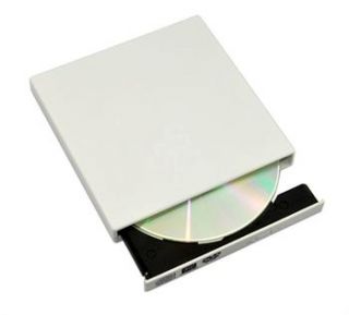 White Slim External USB 2 0 DVD CD±RW Combo Burner Player Drive Lucky