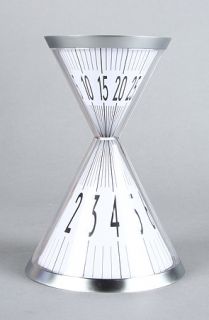 Kikkerland The Hourglass Desk Clock Concrete