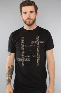 Civil The Disbelief Tee in Black Leopard