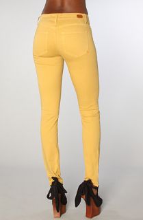 Dittos The Dawn Mid Rise Skinny Jean in Mustard