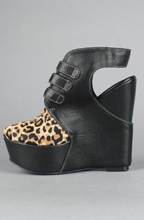 Ego and Greed The Geneva Shoe in Black and Leopard