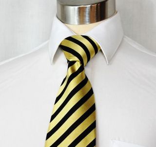 EXTRA LONG New Black & Gold Paul Malone Tie Set +335CH