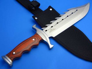Timber Rattler Fantasy Sawback Fixed Blade Bowie Hunting Knife New
