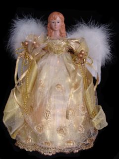 decorations other items animated fiber optic gold angel christmas