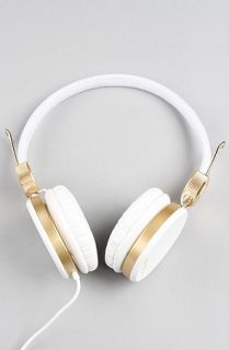 WeSC The Banjo Golden Headphones in White