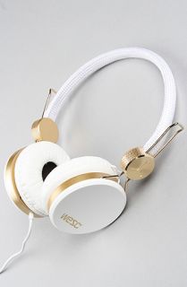 WeSC The Banjo Golden Headphones in White