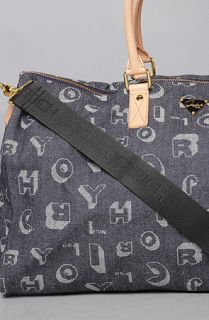 Joyrich The Shadow Font Denim Boston Bag