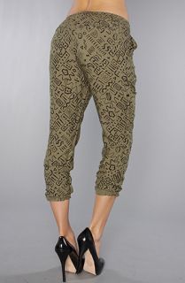 Obey The Hieroglyphics Casual Pant in Dusty Green