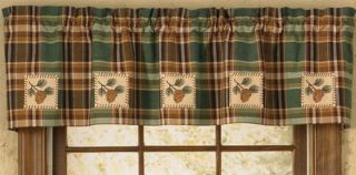 Pinecone Patch Lined Window Valance by Park Design