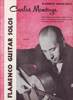 Carlos Montoya Flamenco Guitar Solos 16 Page Music Book 1957