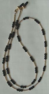 this pretty new eyeglass chain holder is 27 inches long the gold beads
