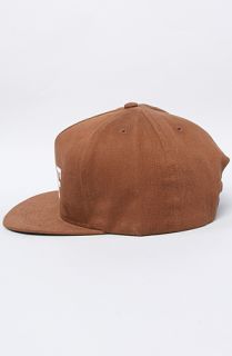 HUF The Brushed National Snapback Cap in Nutmeg