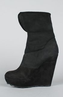 Ash Shoes The Folk Boot in Black Concrete