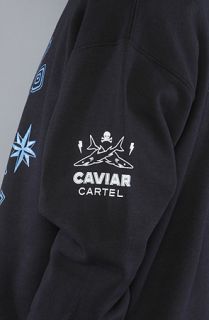 Caviar Cartel The Crest Crewneck Sweatshirt in Black