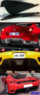 Rear Diffusers Fins for Ferrari 360 Modena Spider F1 F360 by JIMMY540I