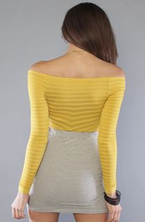 Free People The Seamless Off The Shoulder Top in Mustard  Karmaloop