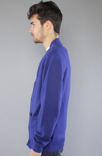 Nixon The Compound Cardigan in Royal Concrete