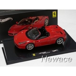 Ferrari 458 Spider Red Elite Hotwheels 1 43 W1182