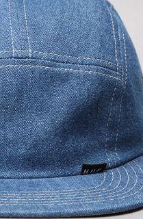 HUF The Washed Denim Volley Hat in Indigo