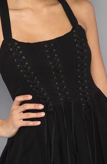 Free People The Lace Up Corset Dress Concrete