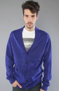 Nixon The Compound Cardigan in Royal Concrete