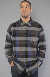 RVCA The Dare Longsleeve Buttondown in Slate