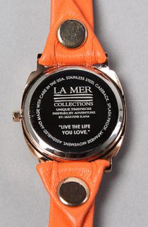 La Mer The Odyssey Layer Watch in Sunrise Orange and Rose Gold
