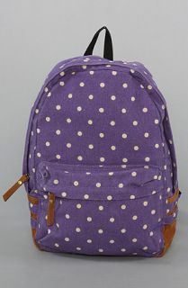 Accessories Boutique The Dot Print Backpack in Purple