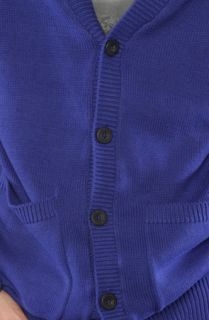 Nixon The Compound Cardigan in Royal Concrete