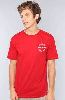 Brixton The Tradition Tee in Red Concrete