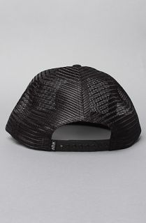 HUF The Eden Snapback Cap in Black Concrete