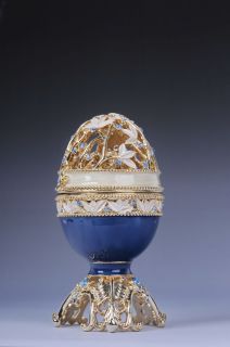 Faberge Easter egg with elephant by Keren Kopal Swarovski Crystal