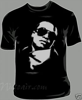 Lupe Fiasco Airbrushed Stencil Shirt Hip Hop Airbrush