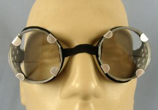  VINTAGE MOTORCYCLE STEAMPUNK WELDING SAFETY FACE EYEGLASSES GOGGLES