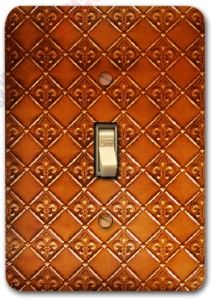 pattern metal single light switch plate cover home decor 294