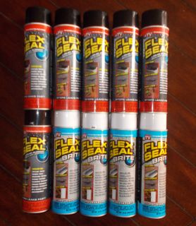 10x14oz Cans of Flex Seal Liquid Rubber Sealant Coating with 6 Black 4