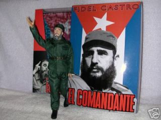 Fidel Castro 12 Action Figure Doll Cuban Leader in Hat