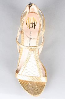 House of Harlow 1960 The Casmine Sandal in Antique Gold  Karmaloop