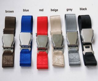 Airplane Airline Seat Belt Extension Extender Colors
