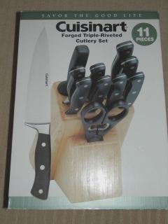 Cuisinart 11 Piece High Carbon Stainless Steel Knife Set NIB no
