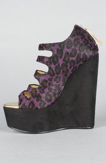 Senso Diffusion The Rush Shoe in Purple Leopard Hair