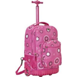 Accessories Rockland Luggage Sedan 19 Rolling Backpack Pink Pearl