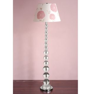 NEW 1 Light Floor Lamp Lighting Fixture, Chrome with Clear Crystal