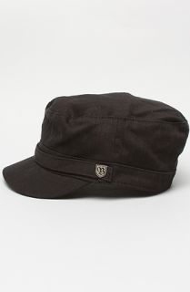 Brixton The Busker Hat in Black Herringbone Twill