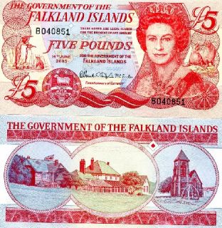 falkland islands 5 pounds the government of the falkland islands 2005