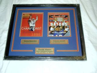 Florida Gators 1996 2006 National Champs Framed Sports Illustrated
