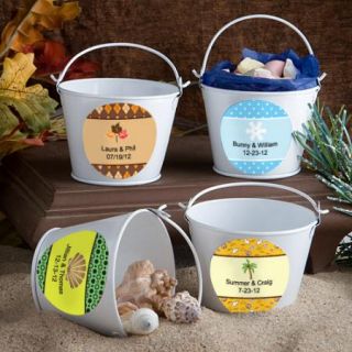 100 Personalized Fall Autumn Wedding Pail Favors