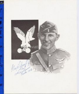 Autograph WW1 Ace George Vaughn 17th Aero Squadron