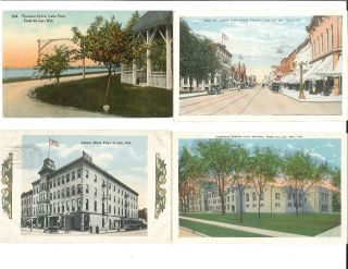 Variety of 12 Postcards from Fond Du Lac Wisconsin
