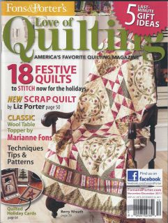 Fons Porters Love of Quilting Nov Dec 2011 18 Festive Quilts Quilted